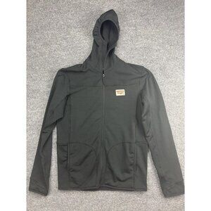 Seager Jacket Mens Large Black Full Zip Hooded Fleece Polyester Grit Company